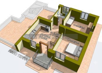 PLANIMETRIA 3D - Three-room apartment Via San Bartolomeo, Perugia - photo 10