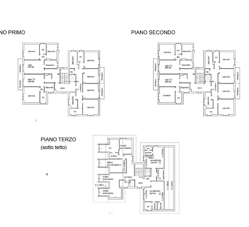 2.jpg - Hotel - Accommodation facility at auction Via Roma 53, Rezzoaglio - floor plans 1