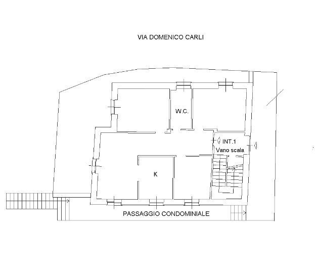 1.jpg - Appartamento all'asta Via Domenico Carli 90, Serra Riccò - planimetria 1