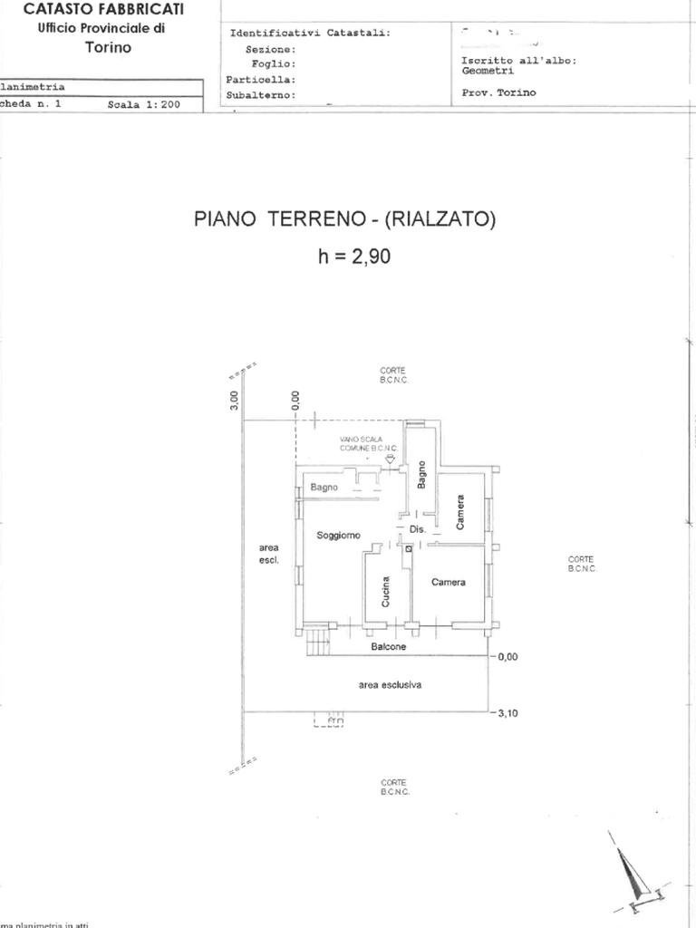 Villa Via S. Pietro, Caluso - floor plans 1