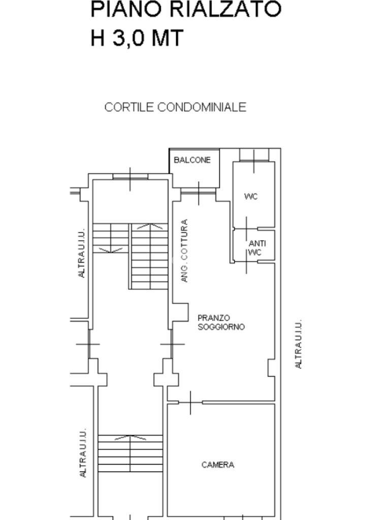 Bilocale Via sant'antonino, Torino (zona Pozzo Strada) - planimetria 1