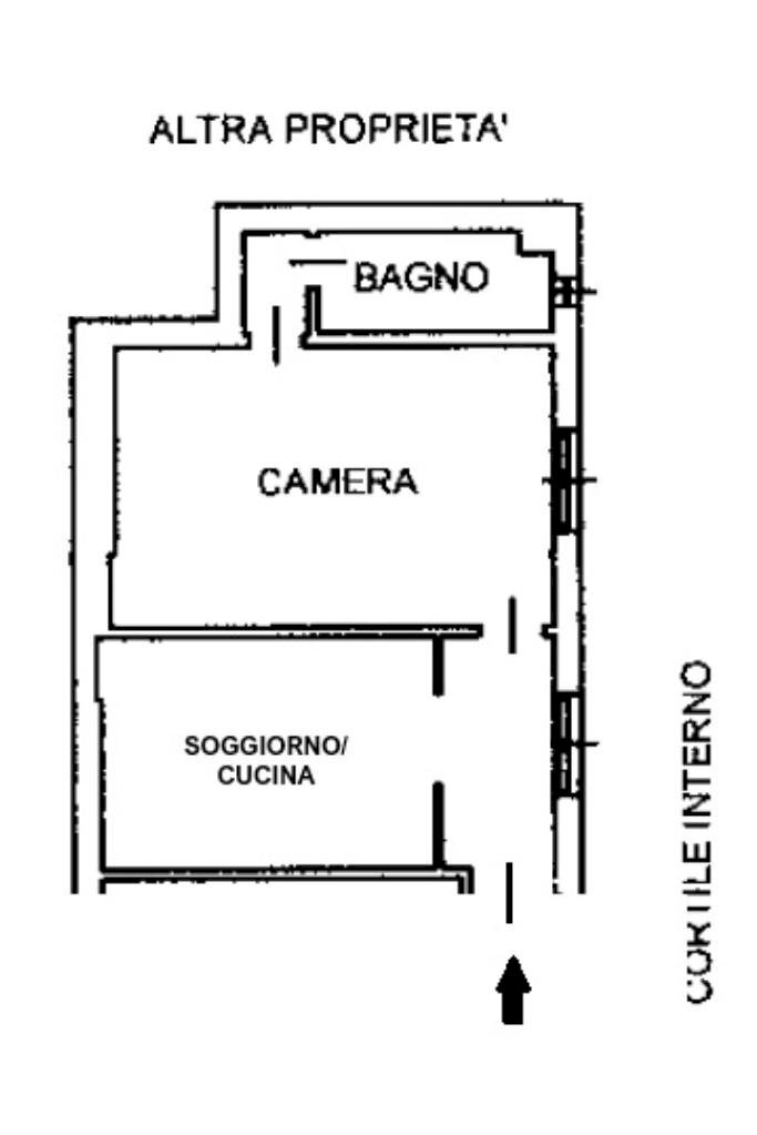 Bilocale Via Daniele Ricciarelli, Milano (zona San Siro) - planimetria 1