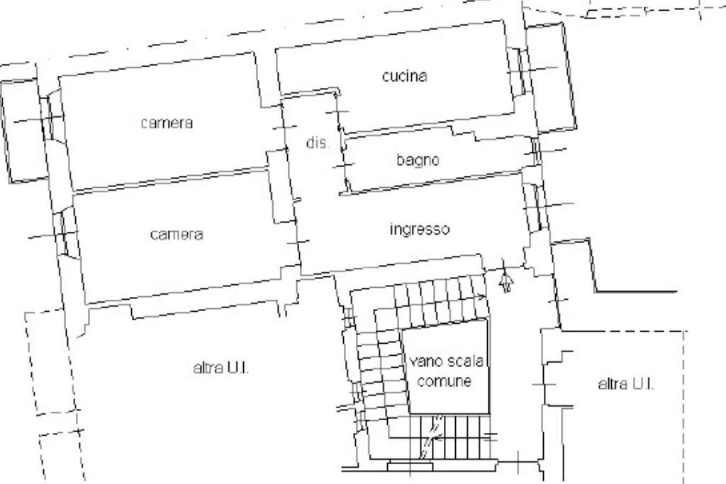 Four-room apartment Via nicola fabrizi, Torino (neighborhood Campidoglio) - floor plans 1