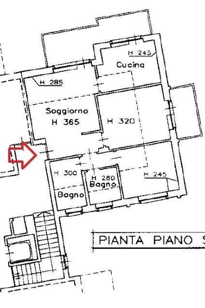 Quadrilocale via Latina, 50, Collegno - planimetria 1
