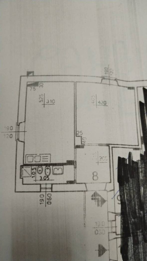 Two-room apartment via Pierino Negrotto Cambiaso, 1, Genova (neighborhood Sampierdarena) - floor plans 1