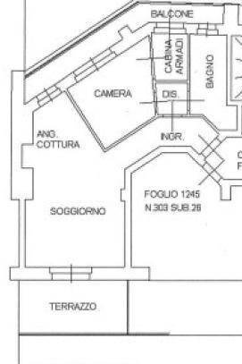 Attico via Santa Teresa, 26, Torino (zona Centro) - planimetria 1