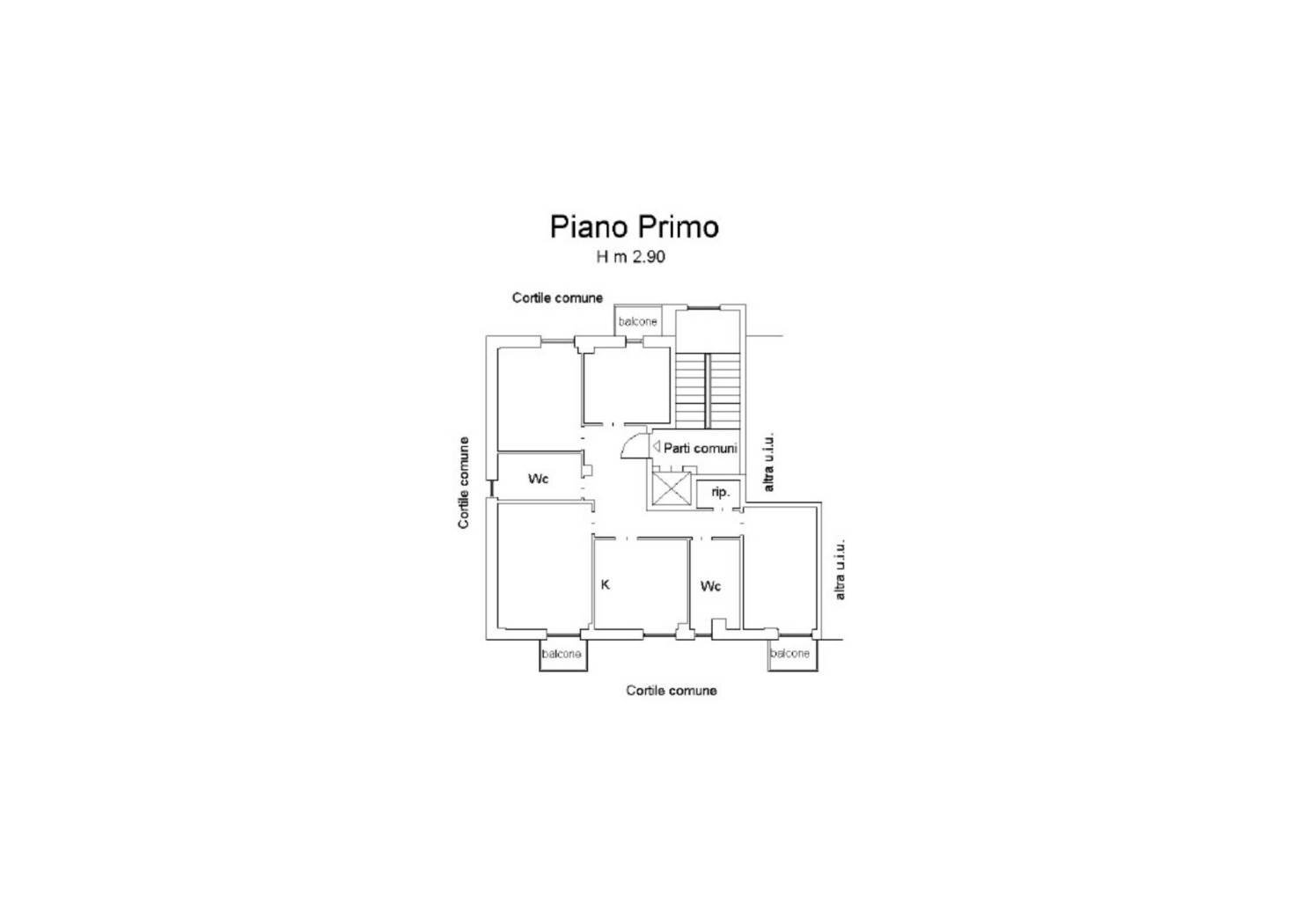 Terreno non edificabile via Caianello, 23, Milano (zona Dergano) - planimetria 1