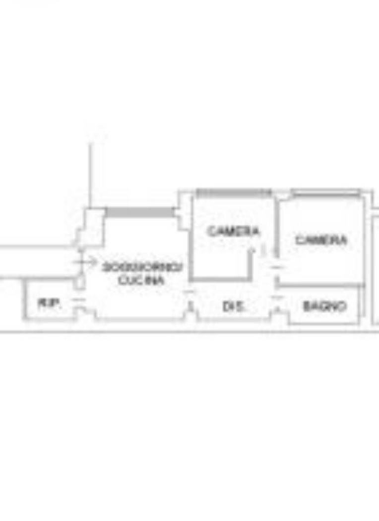 Three-room apartment via Roncaglia, 14, Milano (neighborhood Washington) - floor plans 1