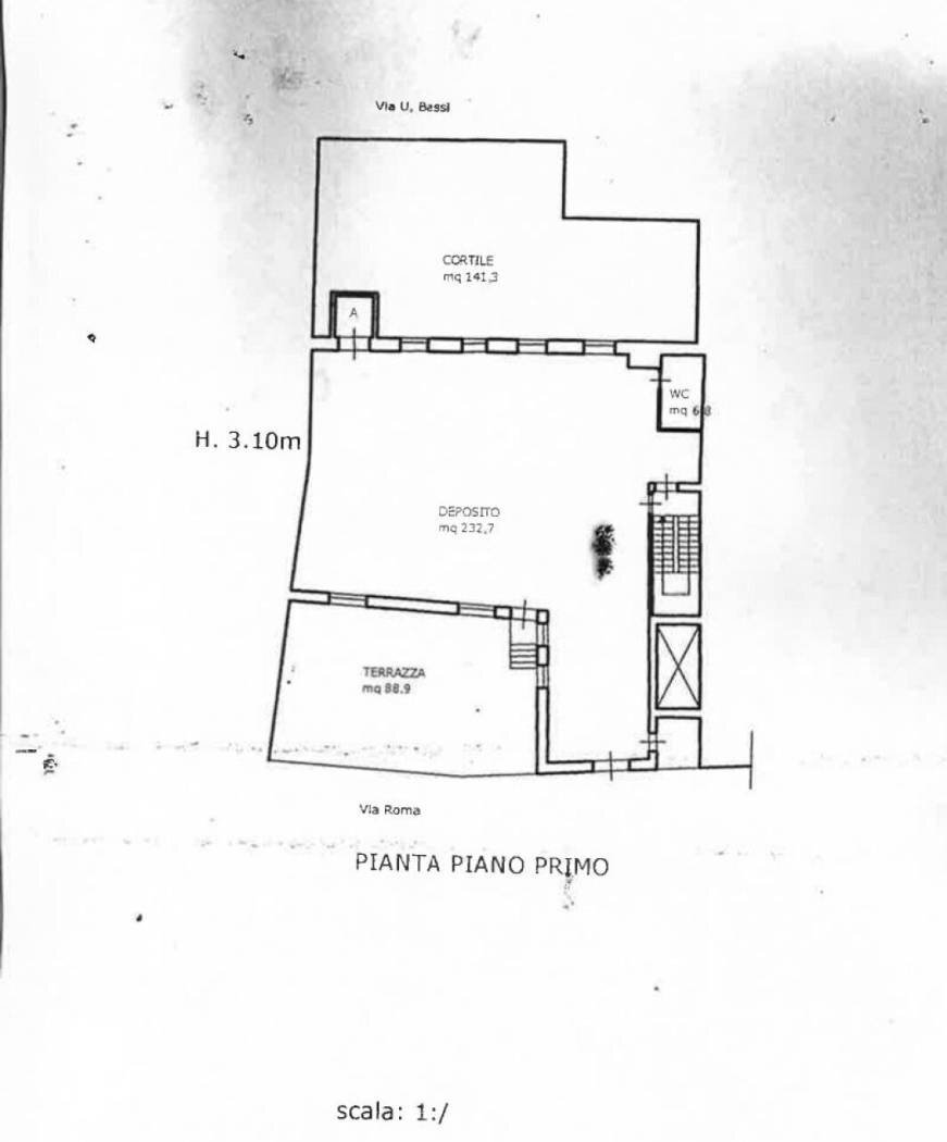 Negozio via Roma, Casarano - planimetria 1