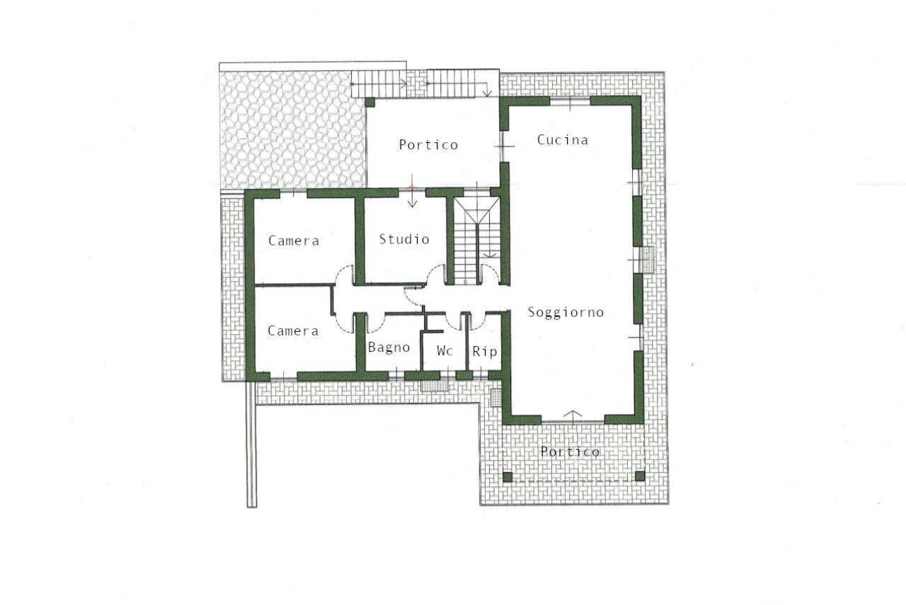 Villa strada Della Poggetta, Castiglione in Teverina - floor plans 1
