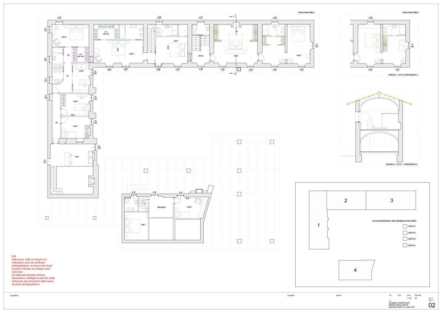 Villa via Moriondo, Cavaglià - floor plans 1