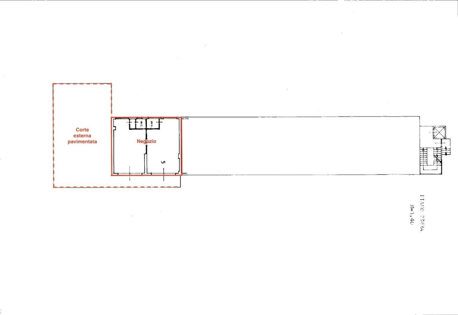 Shop via Cavour, 92, Alba Adriatica - floor plans 1