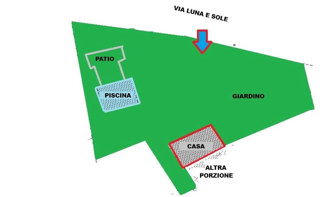 Villa via Luna e Sole, 35B, Sassari - floor plans 1
