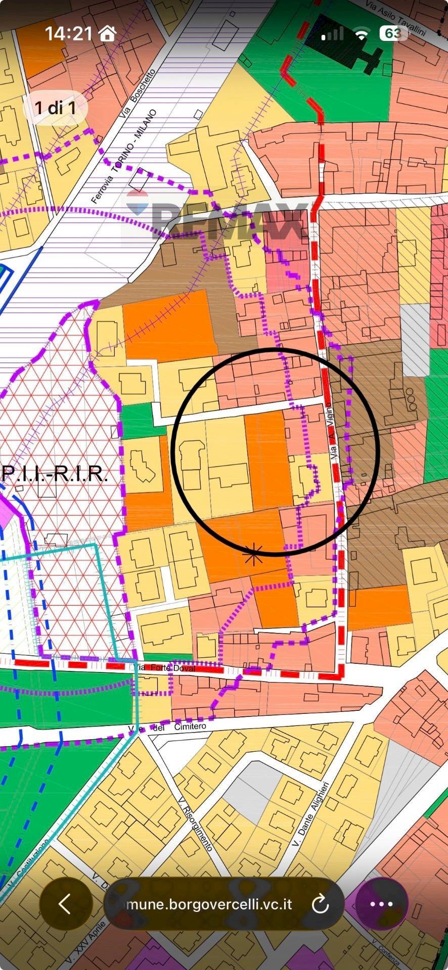 Pianta 2D - Building land Via Campi Raudi, Borgo Vercelli - floor plans 1