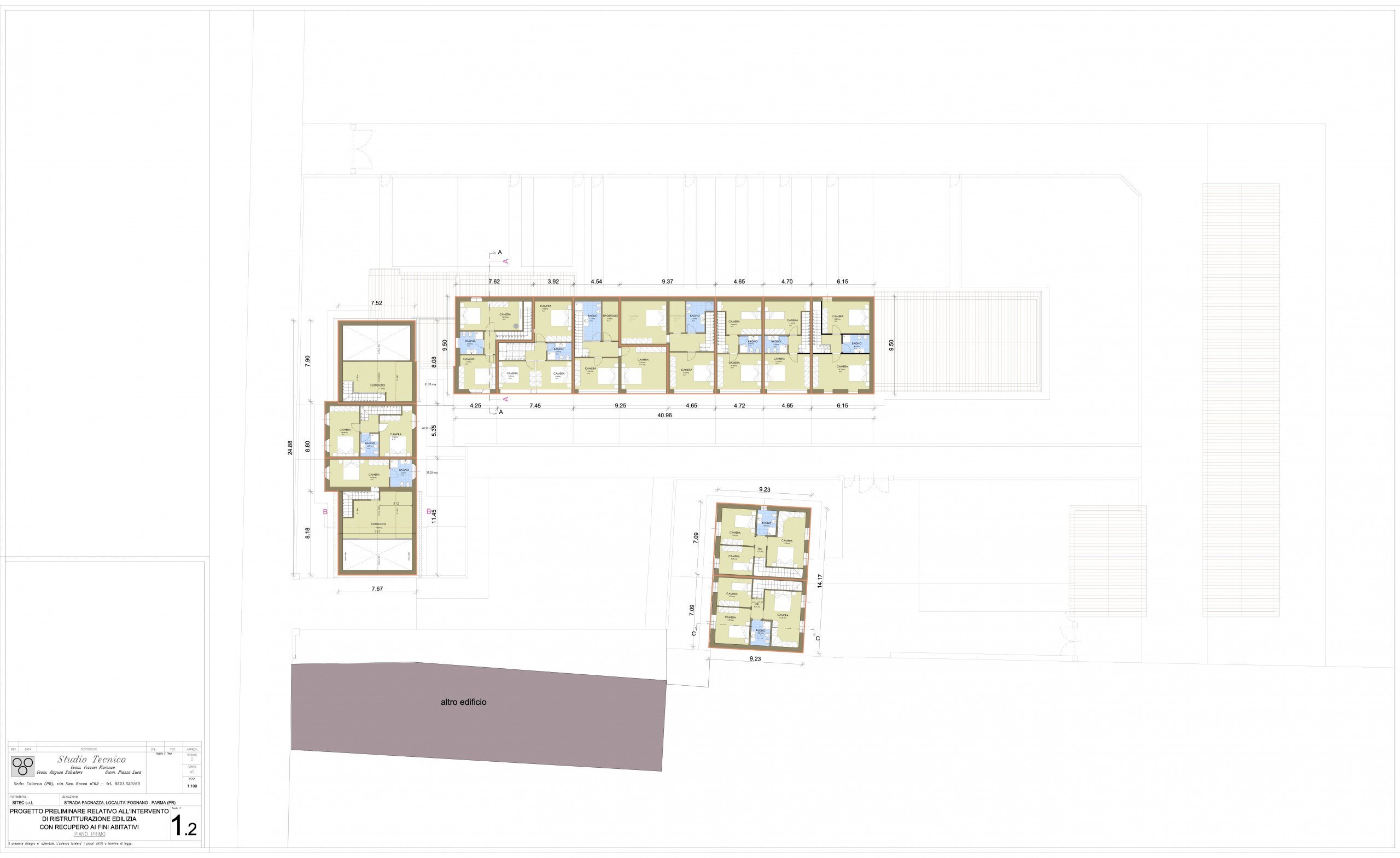 Foto 40 - Terraced Villa Strada Paonazza, Parma - floor plans 1