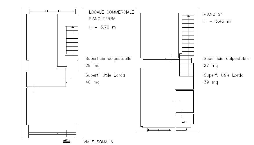 Planimetria Somalia.jpg - Commercial Premises Viale Somalia 47, Roma - floor plans 1