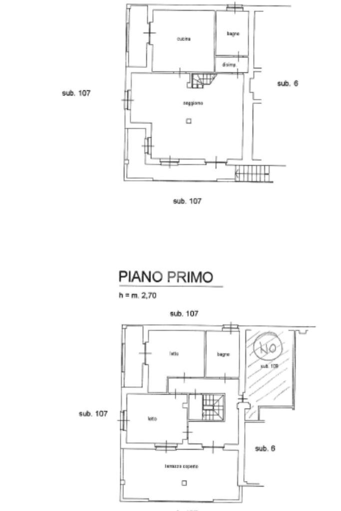 Porzione di casa Via rio giaper, Borgaro Torinese - planimetria 1