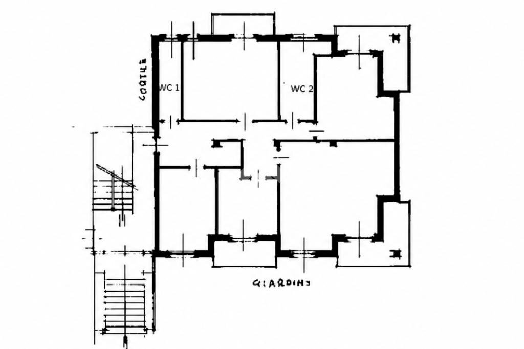Portion of a house Via S. Giovanni Bosco, Vercelli - floor plans 1