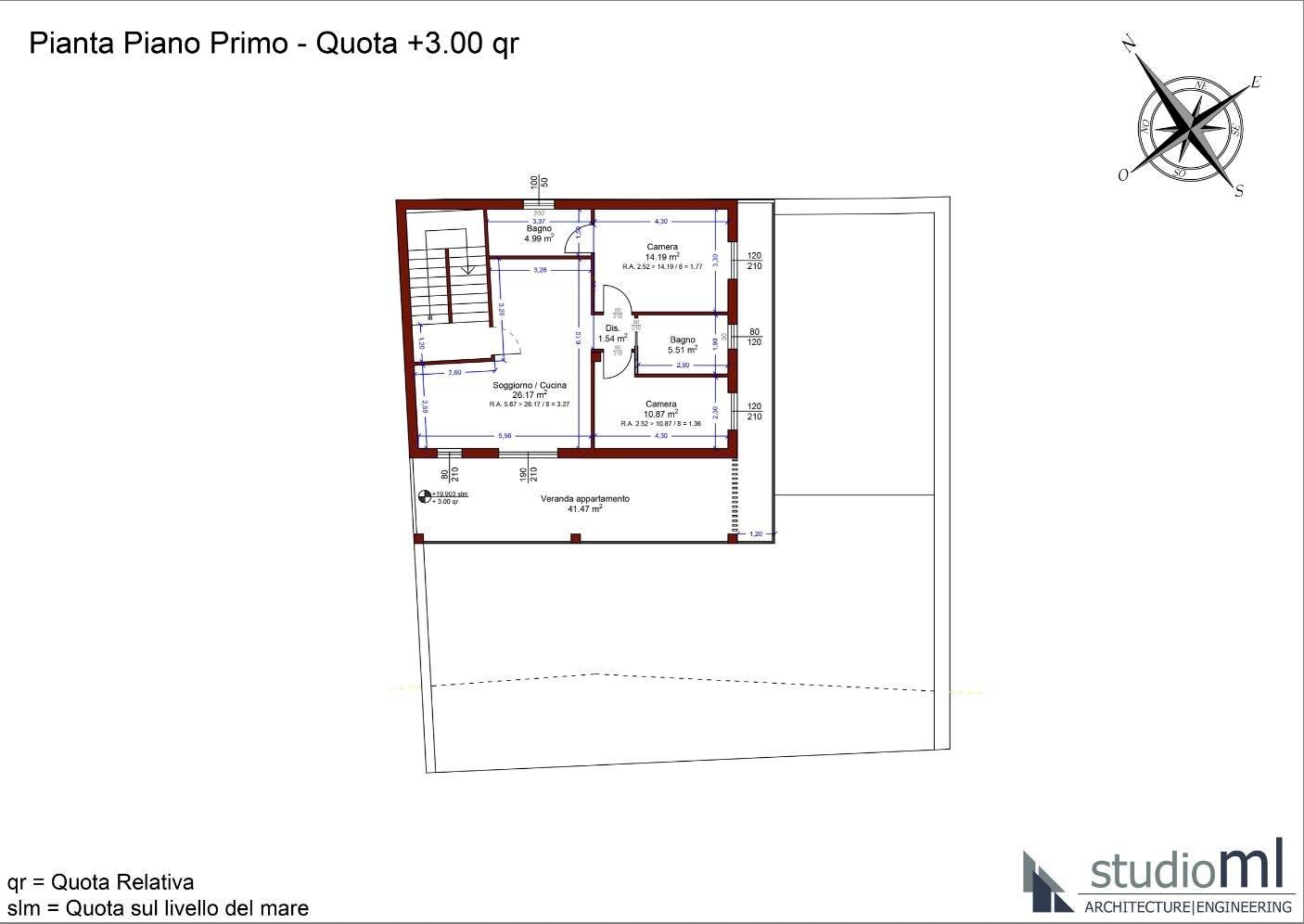 Foto 8 - Trilocale Via Grazia Deledda, La Maddalena - planimetria 1