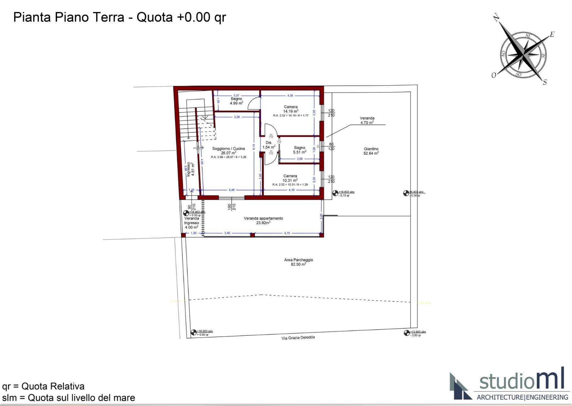 Foto 8 - Trilocale Via Grazia Deledda, La Maddalena - planimetria 1