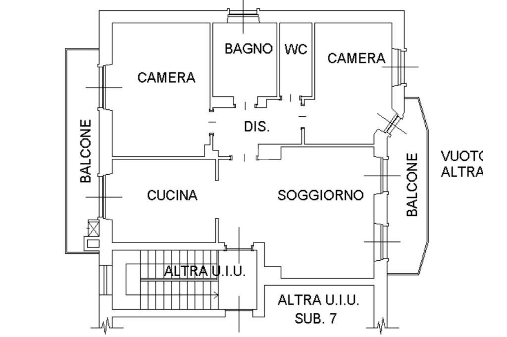 Four-room apartment Viale Po, Crescentino - floor plans 1