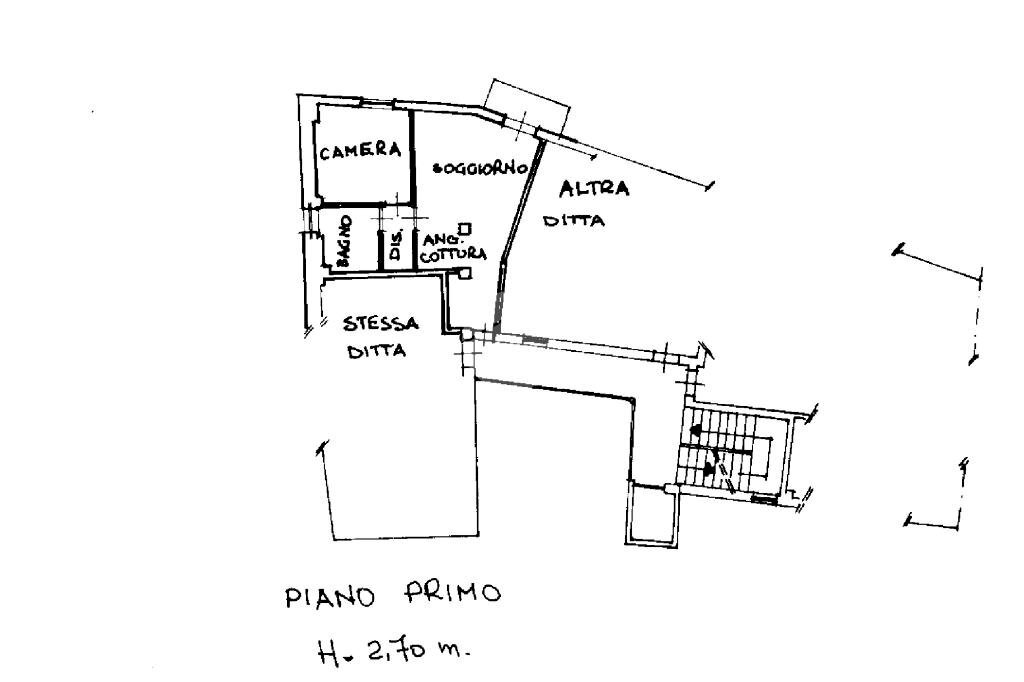 Two-room apartment Piazza del Popolo, Savigliano - floor plans 1