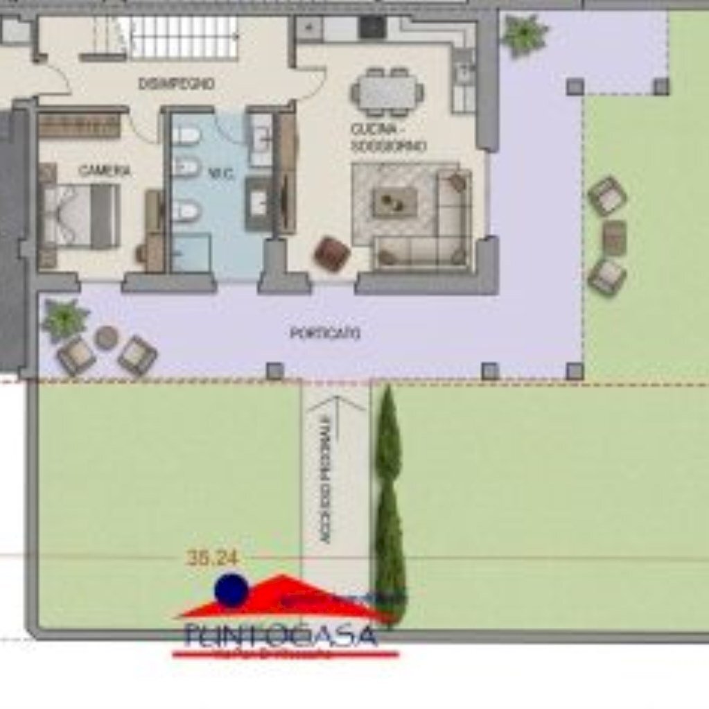 Semi-detached Villa Via Pes di Villamarina, 68/1, Busca - floor plans 1