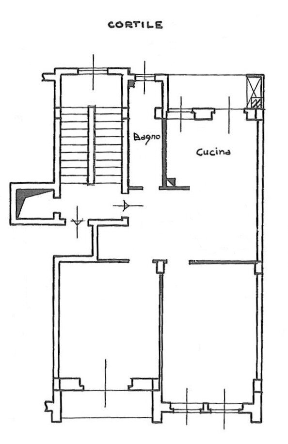 Three-room apartment Via Primo Maggio, 4, Cuneo (neighborhood Centro) - floor plans 1