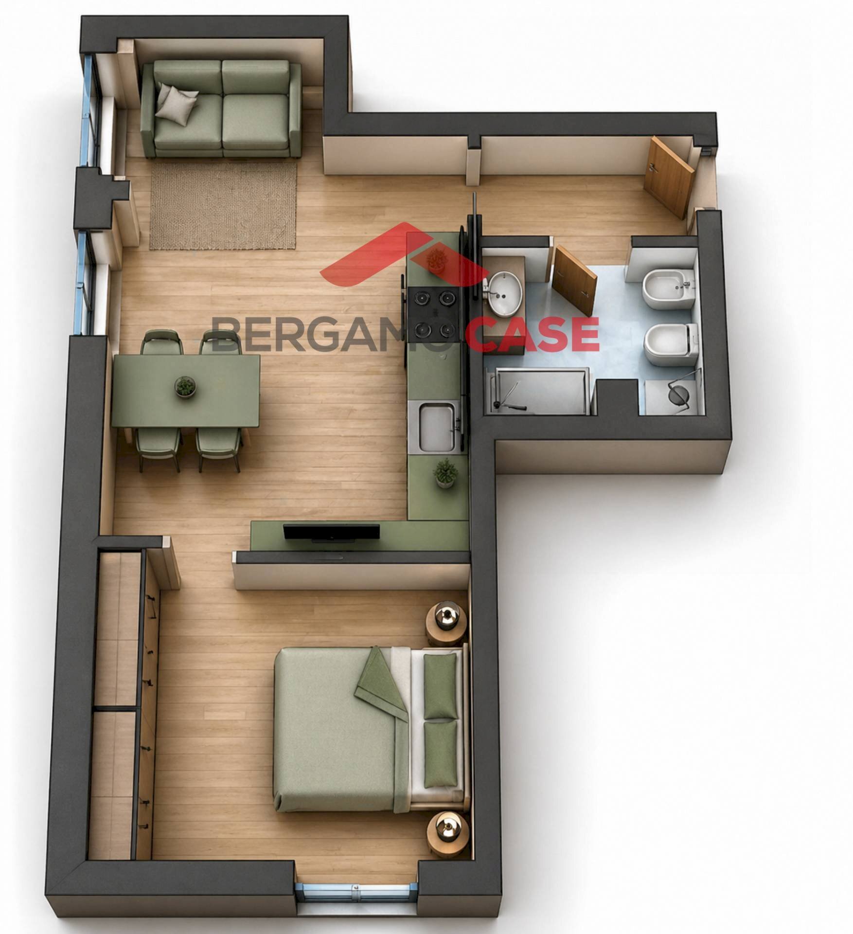 Foto 1 - Two-room apartment Via Pascoli
 
7, Bergamo - photo 1