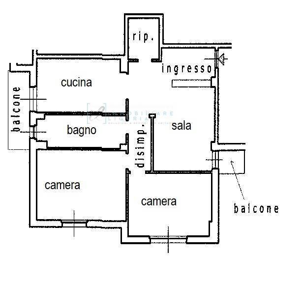 Foto 33 - Four-room apartment Via Esperanto Albenga, Albenga - floor plans 1