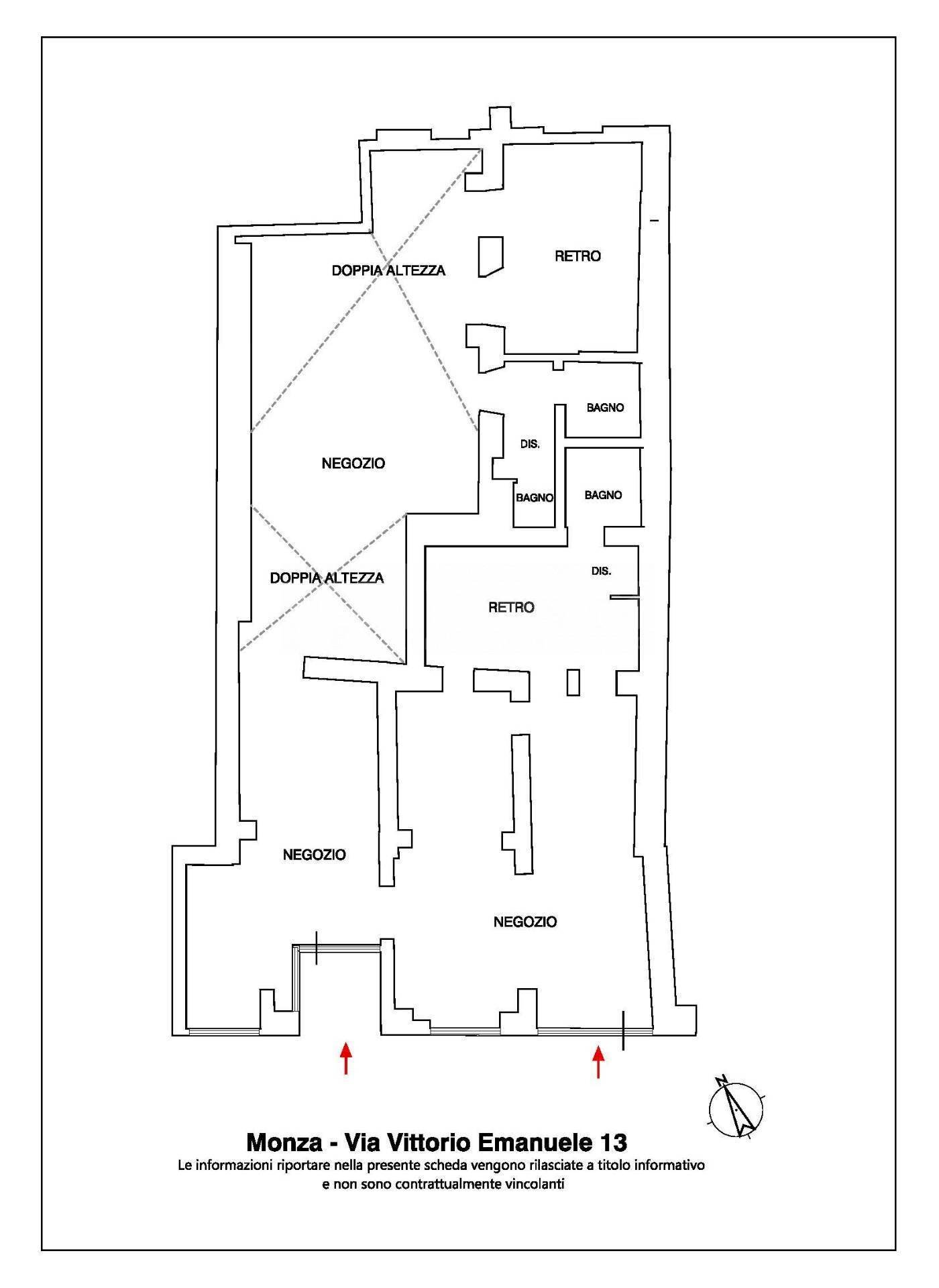 Foto 14 - Shop Via Vittorio Emanuele II
 
13, Monza - floor plans 1