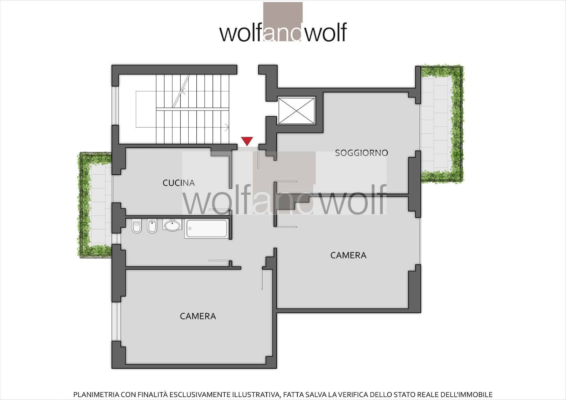 Foto 22 - Three-room apartment Via Rizzoli
 
1, Milano - floor plans 1