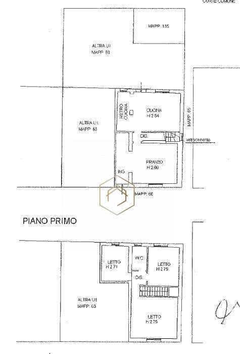 Foto 16 - Casa indipendente via Alfonso II d'este, Voghiera - planimetria 1