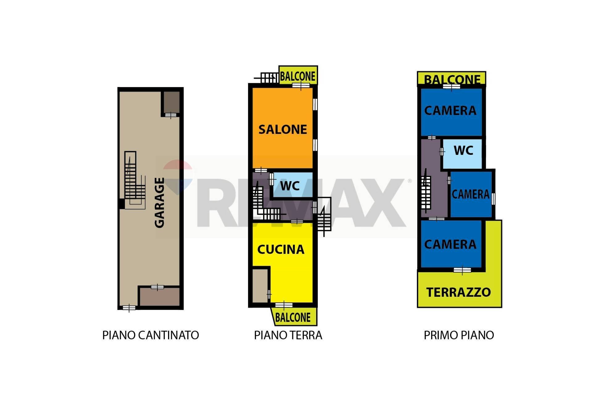 Pianta 2D - Semi-detached house via Don Luigi Sturzo
 
25, Arzano - floor plans 1