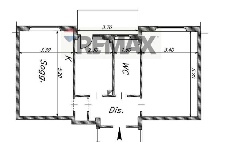 Pianta 2D - Three-room apartment via E. De Amicis
 
5, Melzo - floor plans 1