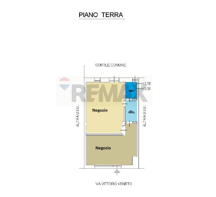 Pianta 2D - Shop Via Vittorio Veneto
 
79, Brugherio - floor plans 1