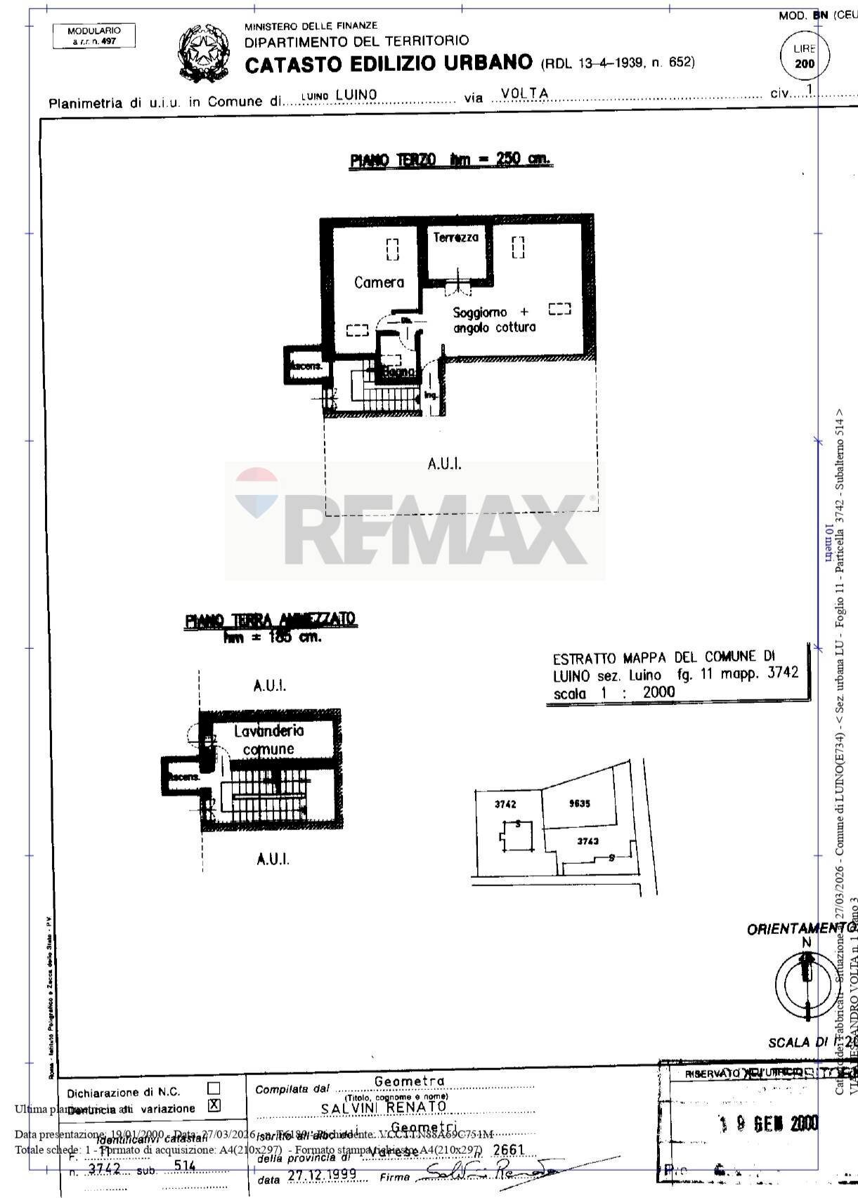 Pianta 2D - Attic Luino - floor plans 1