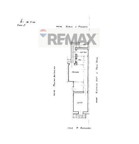Pianta 2D - Three-room apartment Via Epicarmo
 
434, Augusta - floor plans 1