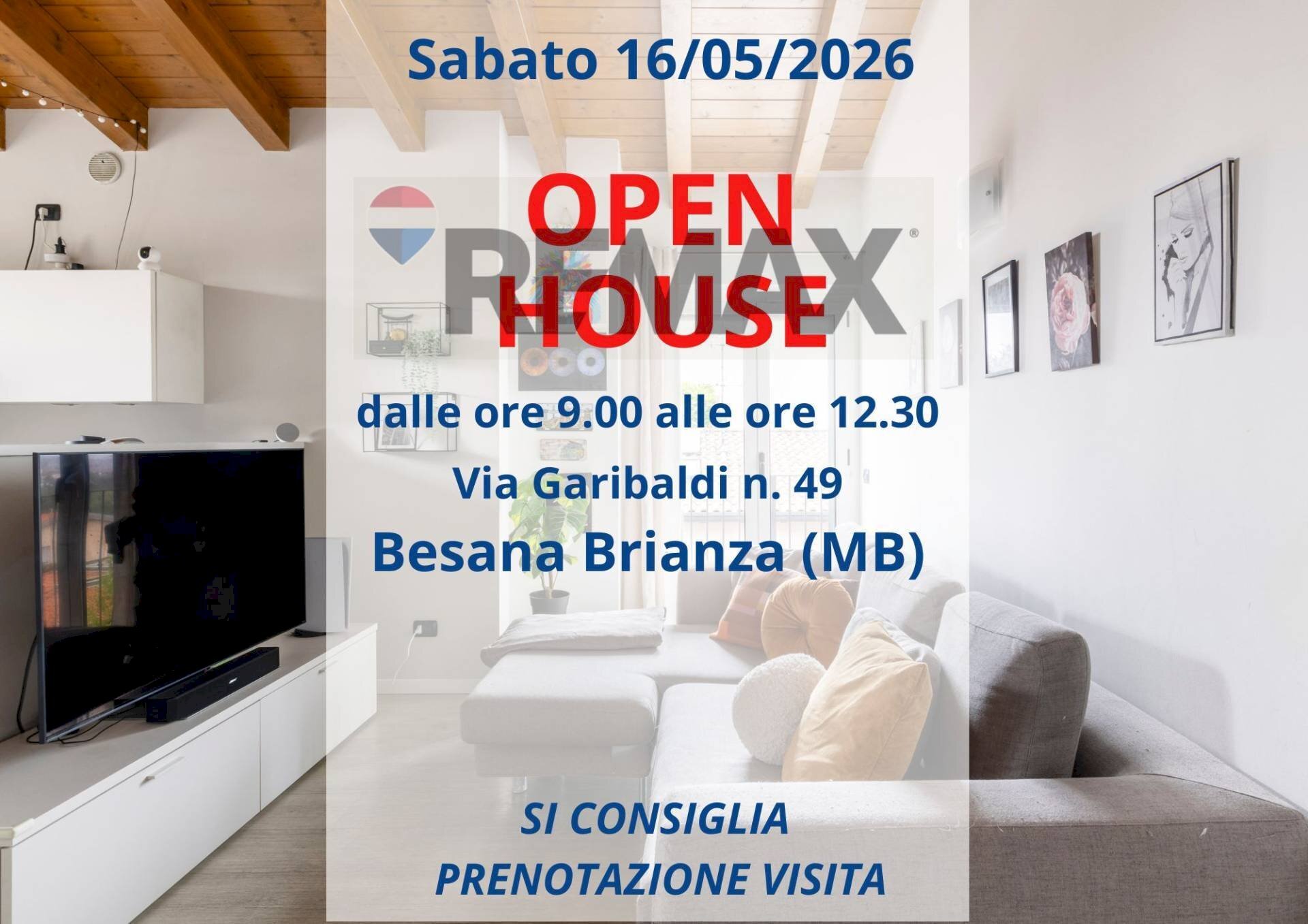 Soggiorno - Bilocale Via Garibaldi
 
49, Besana in Brianza - foto 1