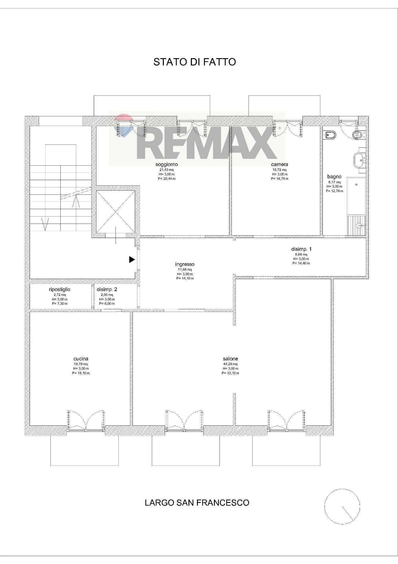 Pianta 2D - Apartment Largo San Francesco
 
23, Manfredonia - floor plans 1