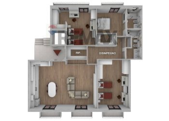 Pianta 3D - Apartment Largo San Francesco
 
23, Manfredonia - photo 10