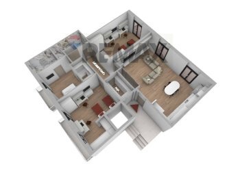 Pianta 3D - Apartment Largo San Francesco
 
23, Manfredonia - photo 18