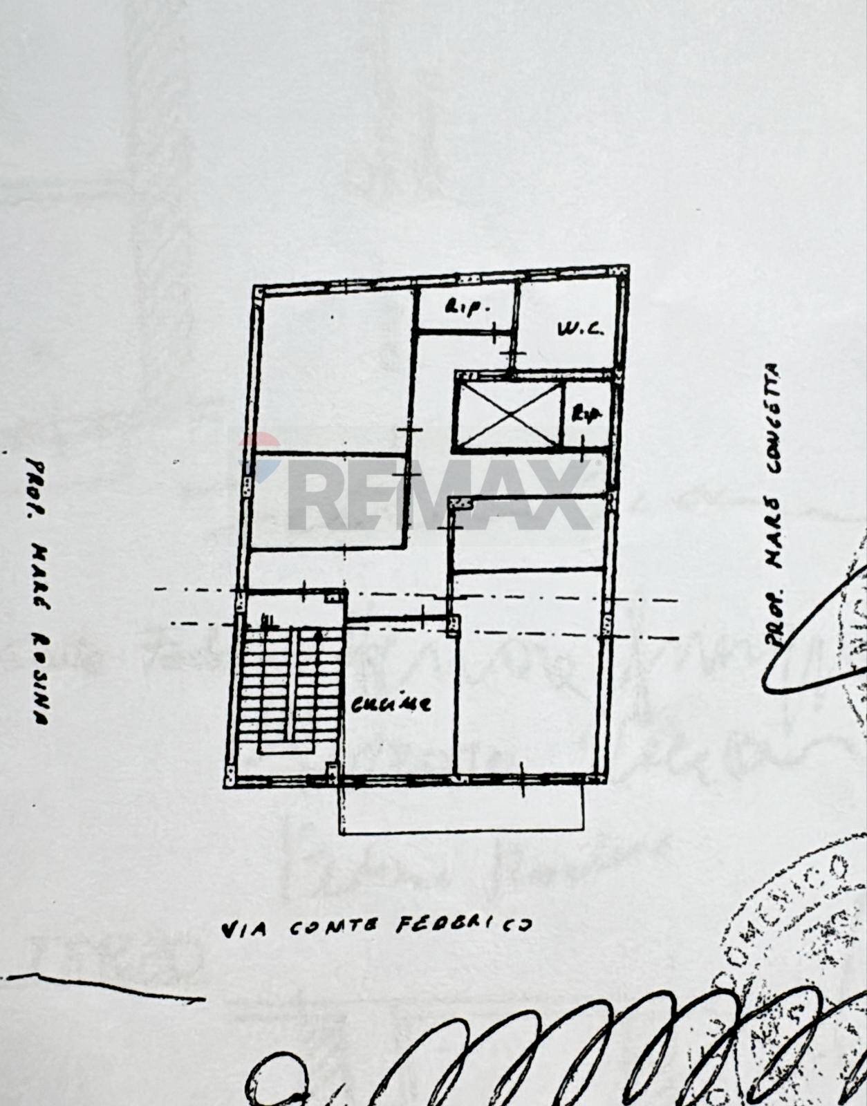 Pianta 2D - Appartamento Via Conte Federico
 
179, Palermo - planimetria 1