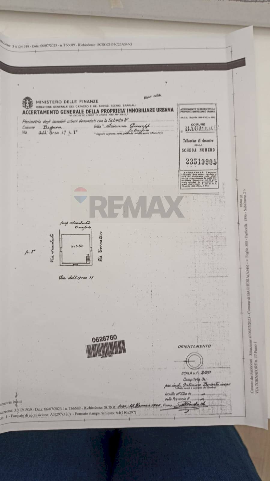 Pianta 2D - Independent house via tornatore
 
17, Bagheria - floor plans 1