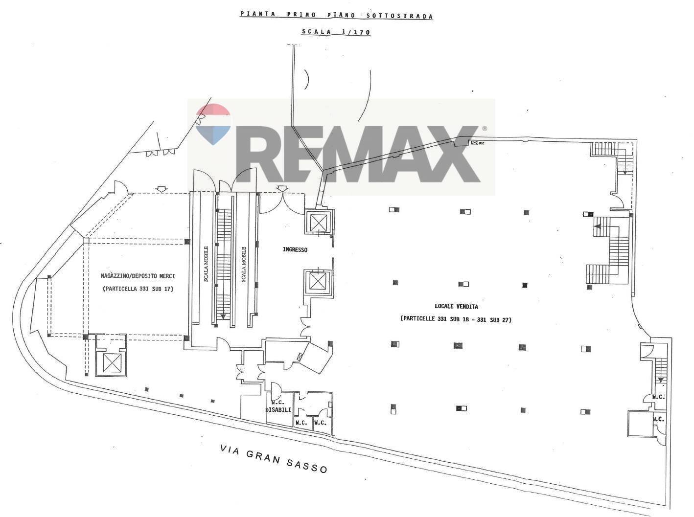 Pianta 2D - Commercial Premises Viale Gran Sasso
 
1, Chieti - floor plans 1