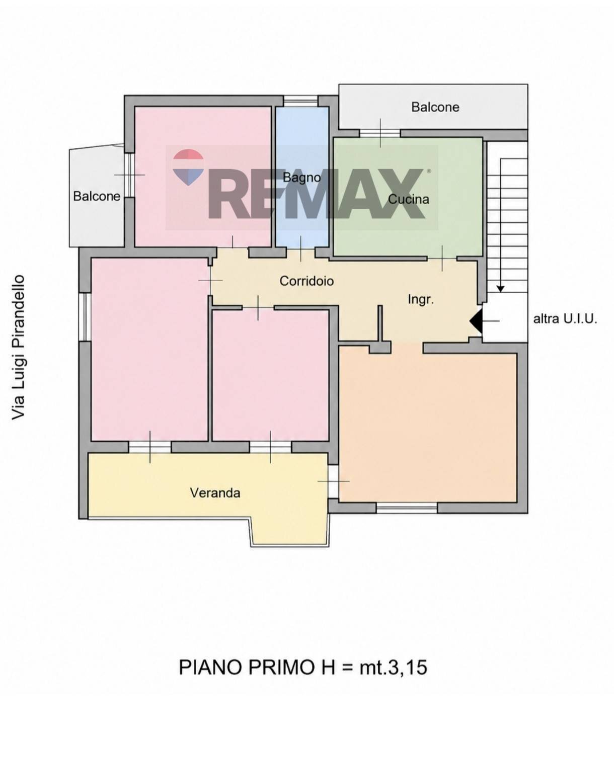 Pianta 2D - Four-room apartment Via Pirandello
 
3, Trapani - floor plans 1