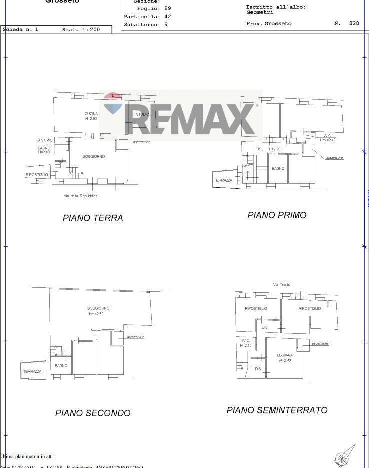 Pianta 2D - Casa indipendente VIA DELLA REPUBBLICA
 
9, Roccastrada - planimetria 1