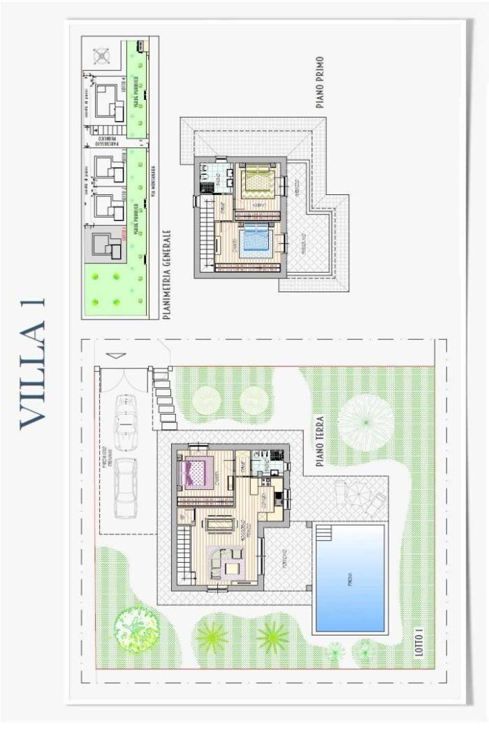 Villa via Montanara, Pietrasanta - floor plans 1
