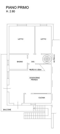Foto 28 - Casa semi indipendente Via Fratelli Navarra, Voghiera - planimetria 1