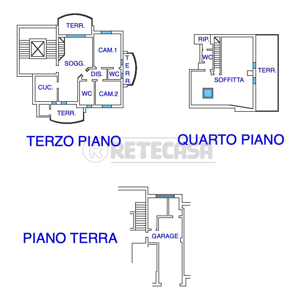 PLANIMETRIA - Apartment Viale Firenze 18, Udine - floor plans 1